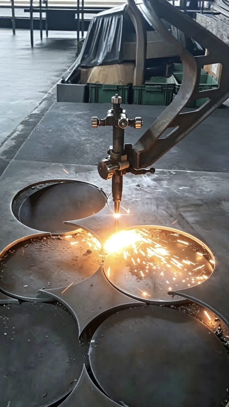 Profile Cutting Machine for flange blank extraction